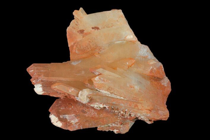 Natural, Red Quartz Crystal Cluster - Morocco #137467